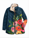 Jachetă Yara matlasată cu imprimeu floral