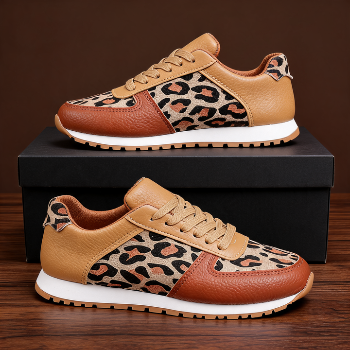 Sneakers Serengeti cu imprimeu leopard