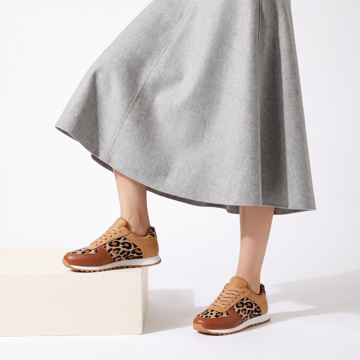Sneakers Serengeti cu imprimeu leopard