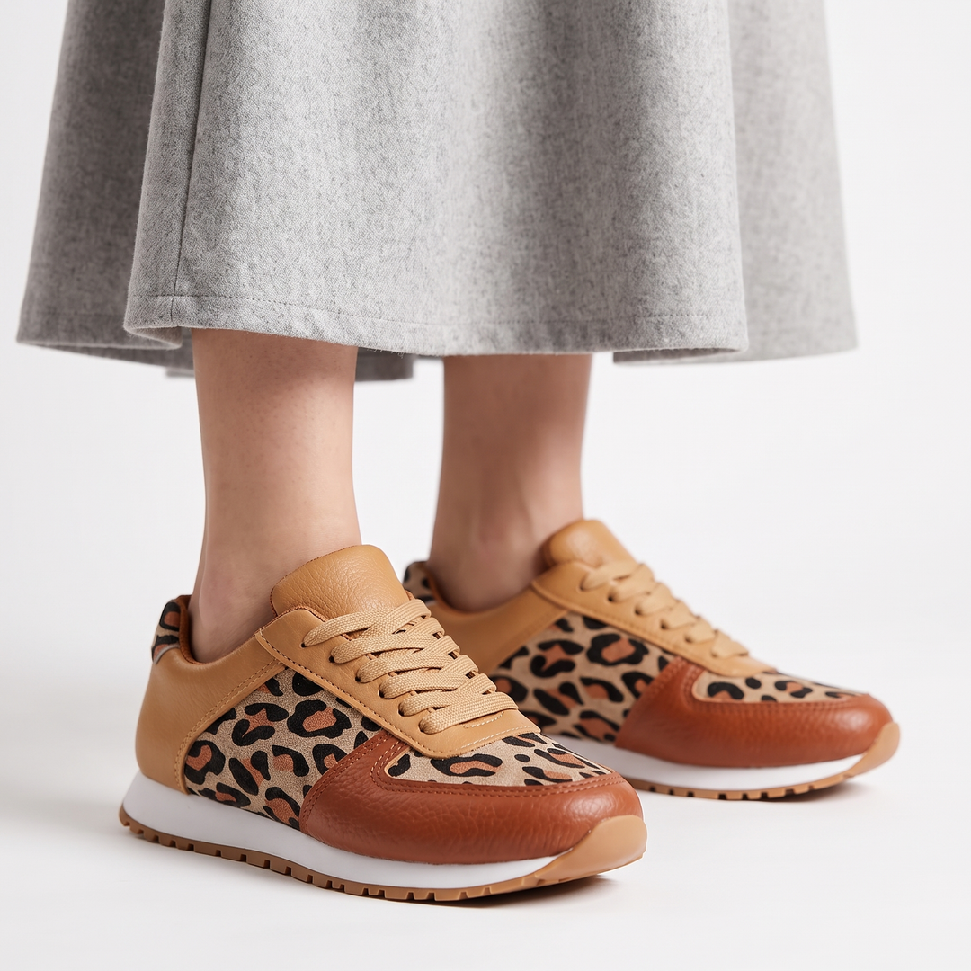 Sneakers Serengeti cu imprimeu leopard