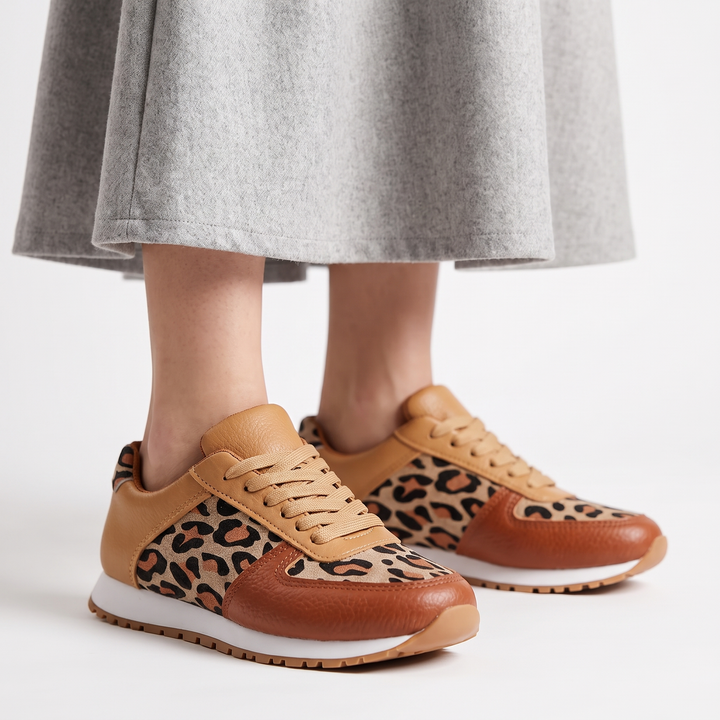 Sneakers Serengeti cu imprimeu leopard