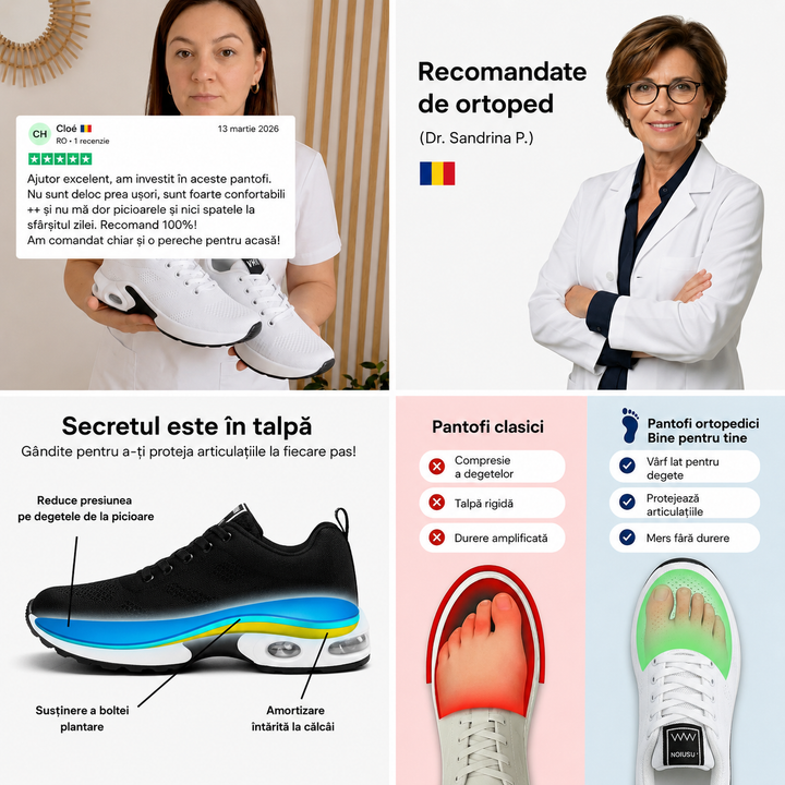 Pantofi sport Daria pentru zile lungi în picioare