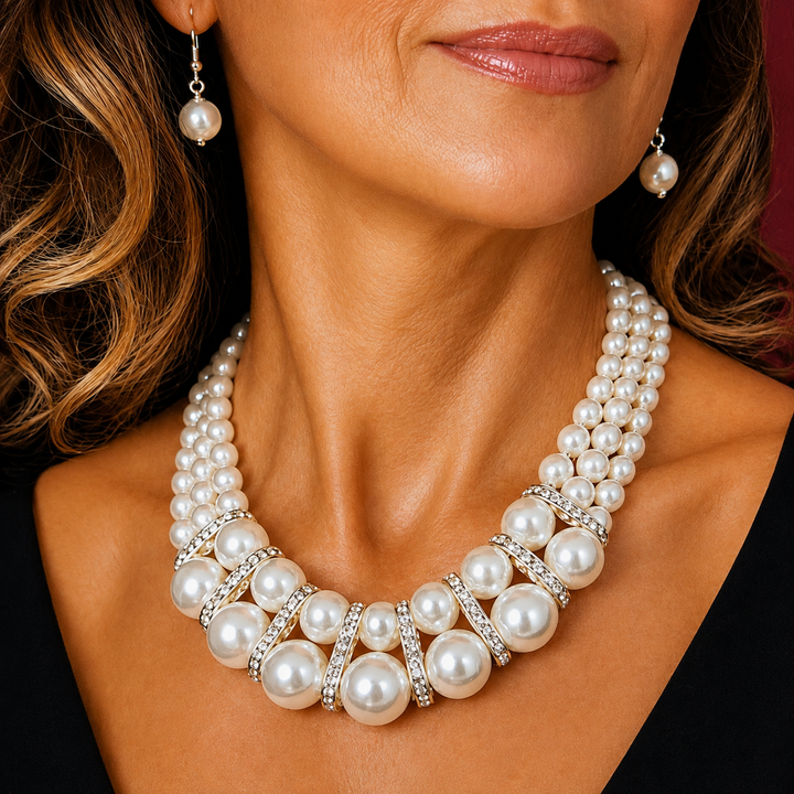 Set Valentina cu perle